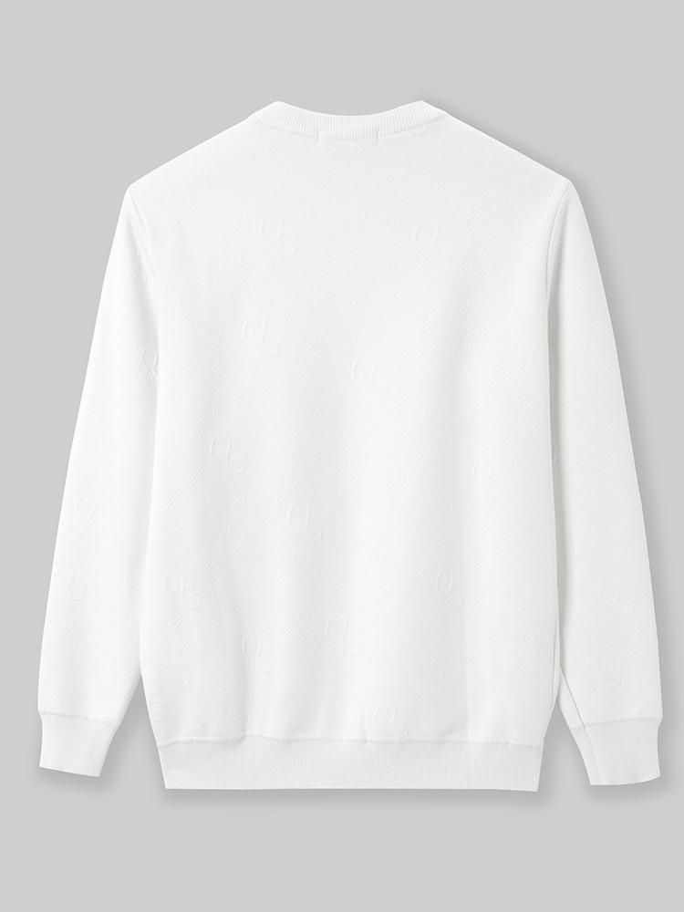 スポーツTシャツ シンプル長袖クルーネック練習用トレーナー