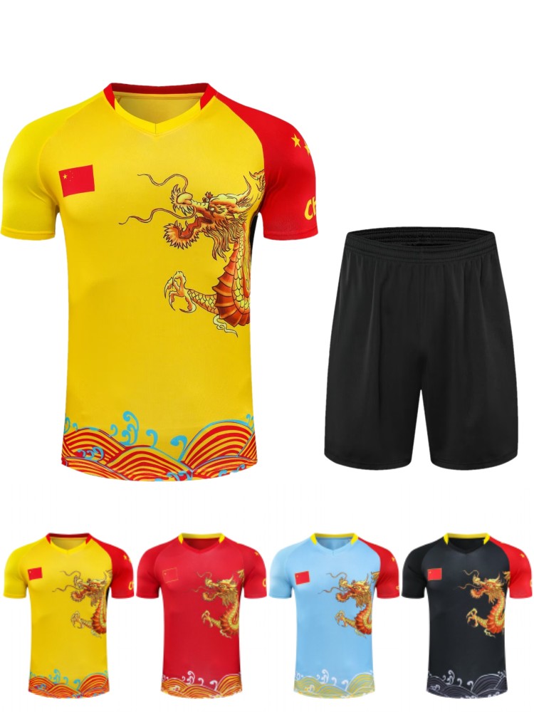 スポーツTシャツ 伝統龍柄サッカーユニフォーム