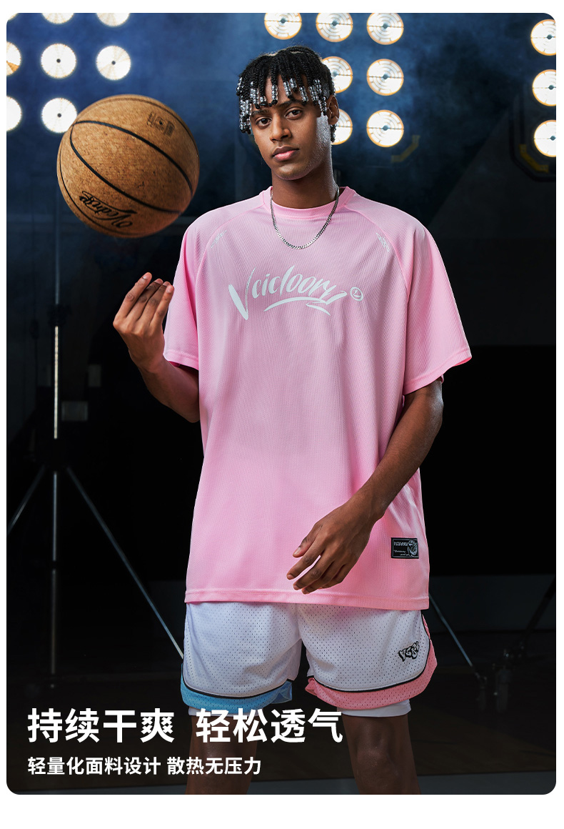 スポーツTシャツ 勝利への道標 バスケットボール練習着
