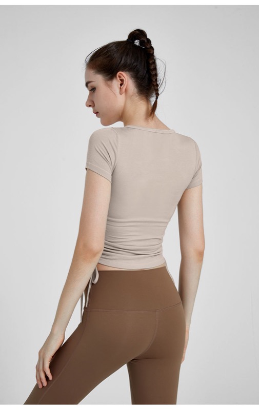 スポーツTシャツ レディース フィットネス Tシャツ ヨガ スポーツウェア