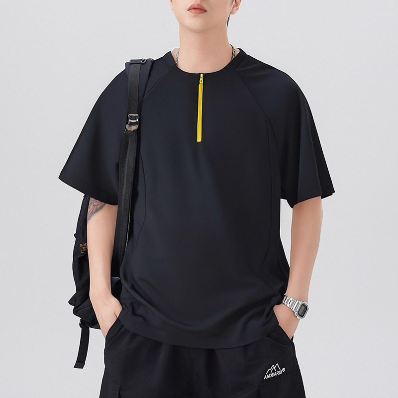 スポーツTシャツ ランニングハーフジップ 爽快ランナー