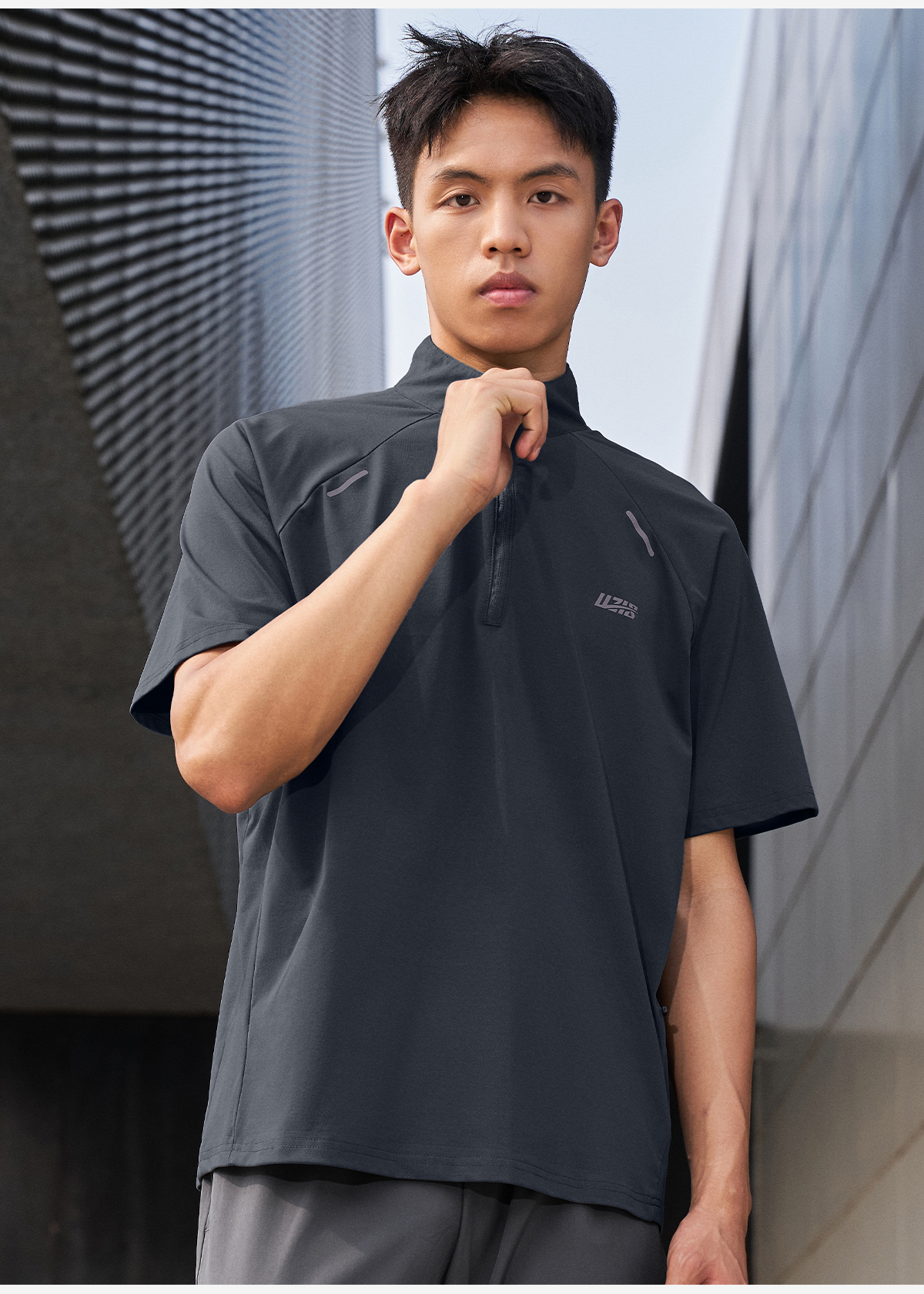 スポーツTシャツ 洗練コートスタイル バスケポロシャツ