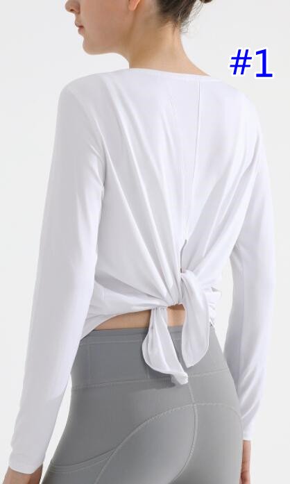 スポーツTシャツ 女性用長袖速乾ヨガ用スポーツシャツ