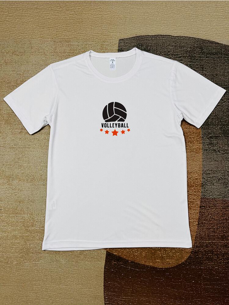 スポーツTシャツ 五つ星バレーボールシンプル速乾Ｔ
