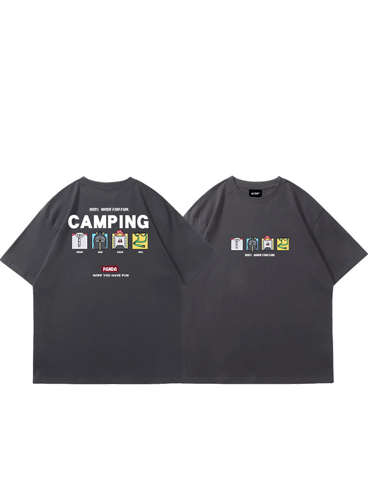 スポーツTシャツ 登山 アウトドア野営コレクション