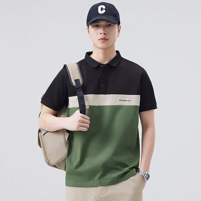 スポーツTシャツ 切替デザイン爽快ゴルフ用ポロシャツ