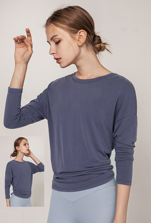 スポーツTシャツ レディース ヨガ 速乾性 長袖 スポーツシャツ