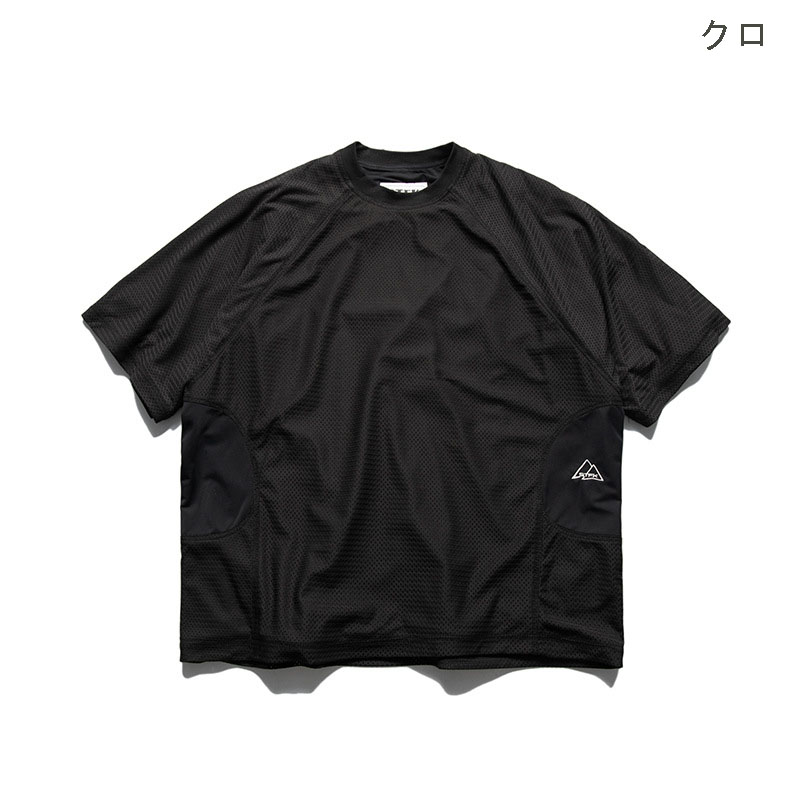 スポーツTシャツ 多機能ポケット付き半袖スポーツシャツ男女兼用グリーン