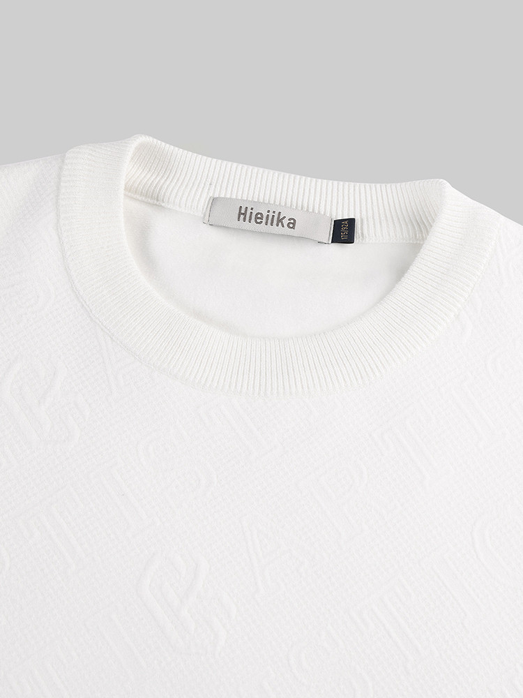 スポーツTシャツ シンプル長袖クルーネック練習用トレーナー