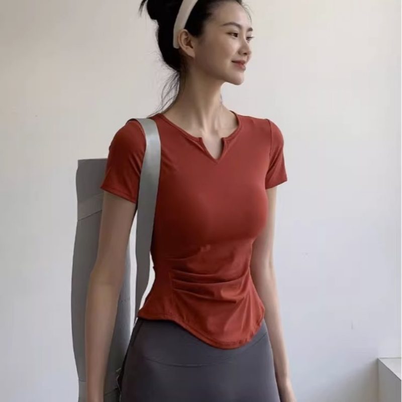 スポーツTシャツ 速乾機能付きレディース運動用半袖シャツ