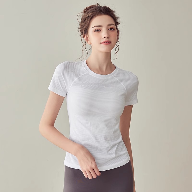 通気性抜群ラグランスリーブ速乾スポーツTシャツ