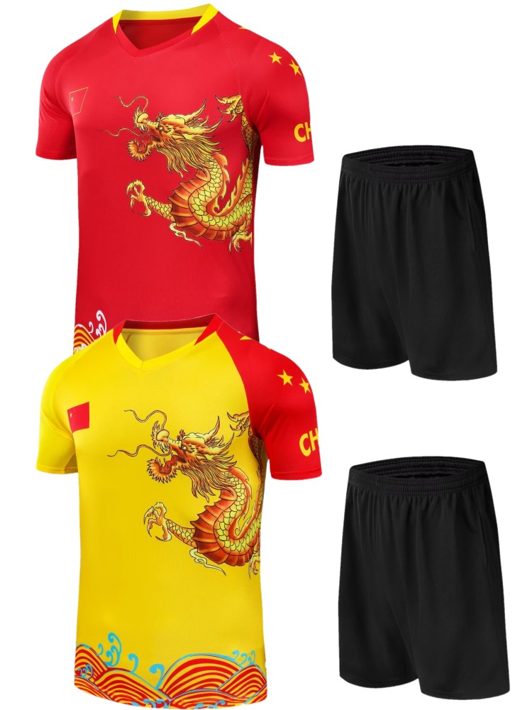 スポーツTシャツ 伝統龍柄サッカーユニフォーム