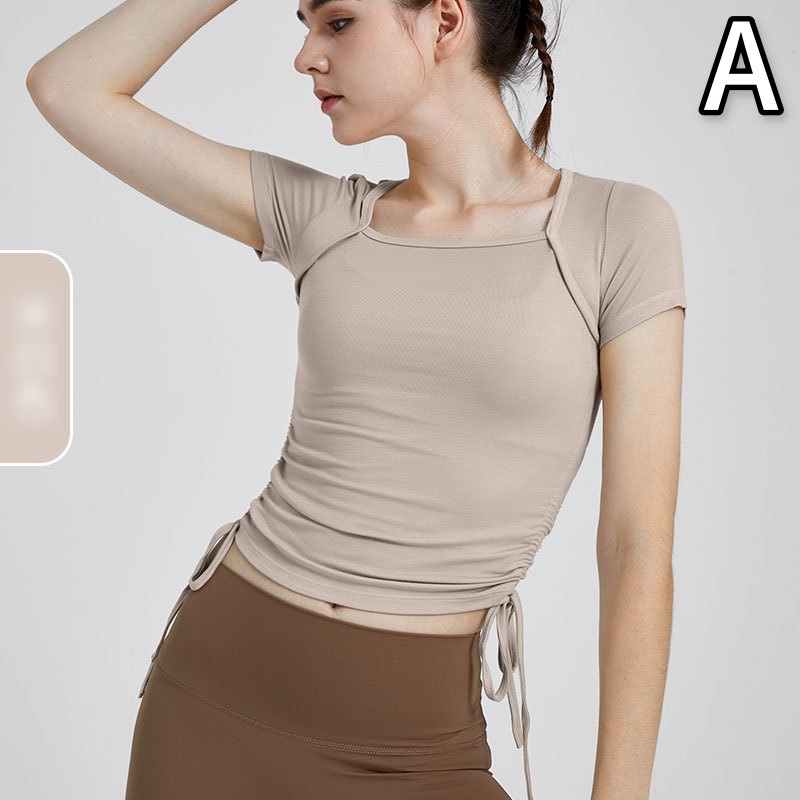 スポーツTシャツ レディース フィットネス Tシャツ ヨガ スポーツウェア