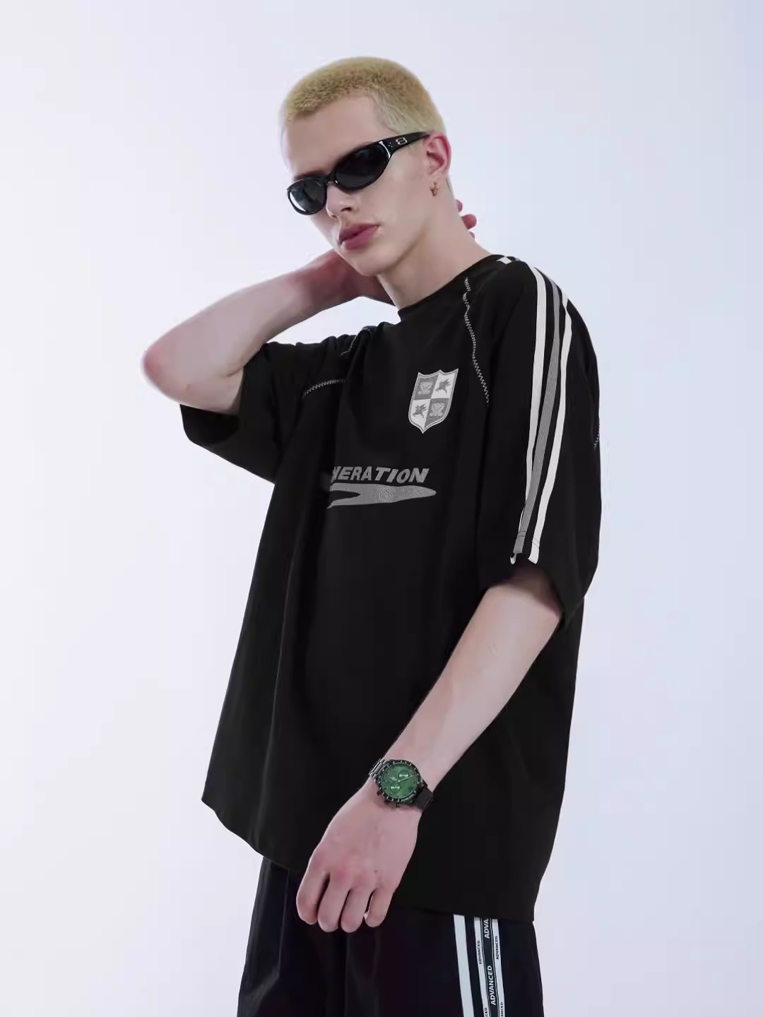 スポーツTシャツ 男女兼用サッカー風半袖ティーシャツ全4色