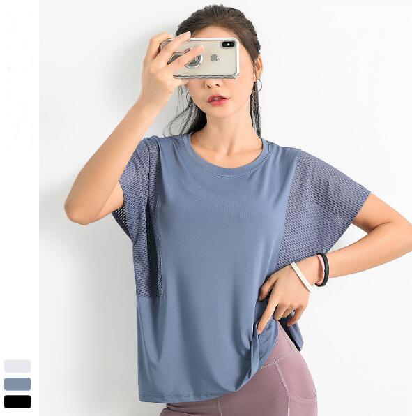 スポーツTシャツ 夏用レディース速乾スポーツトップス
