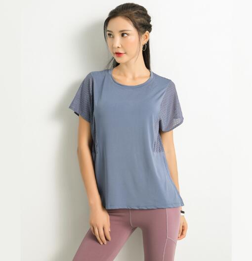 スポーツTシャツ 夏用レディース速乾スポーツトップス