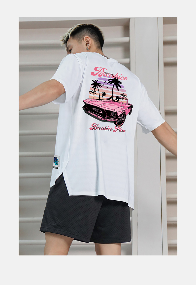 スポーツTシャツ 南国リゾートバスケットウェア
