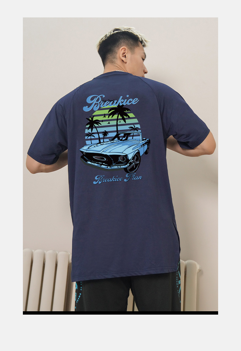 スポーツTシャツ 南国リゾートバスケットウェア