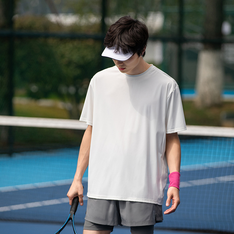スポーツTシャツ さらり快適バドミントンシャツ