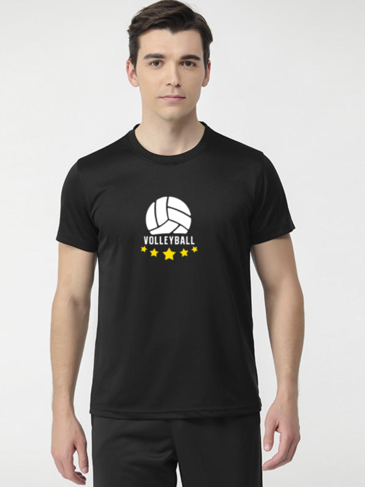 スポーツTシャツ 五つ星バレーボールシンプル速乾Ｔ