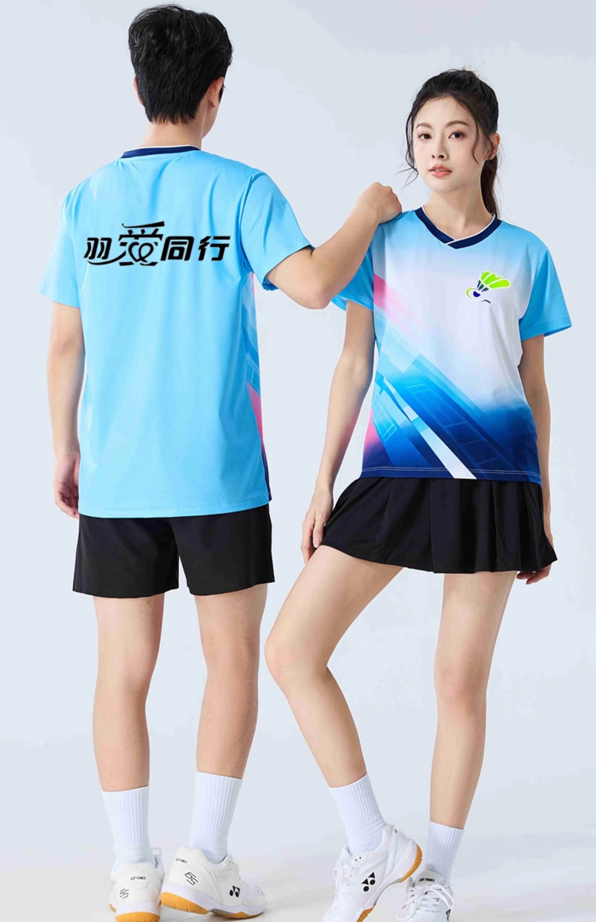 スポーツTシャツ 光速スマッシュ バドミントンウェア