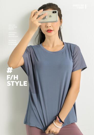 スポーツTシャツ 夏用レディース速乾スポーツトップス