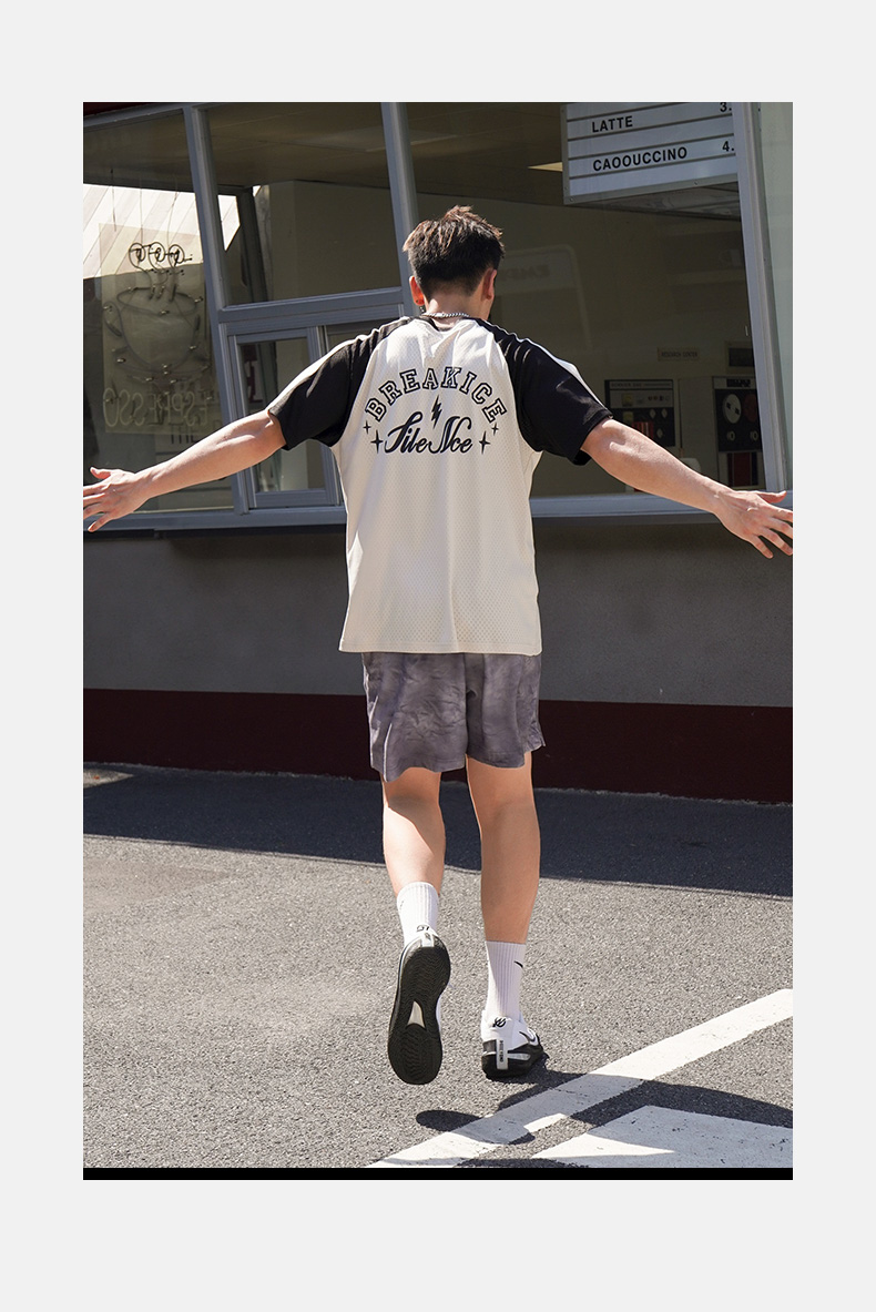 スポーツTシャツ 雷光バスケラグランシャツ