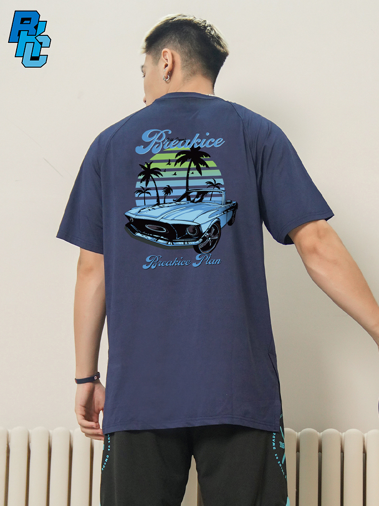スポーツTシャツ 南国リゾートバスケットウェア
