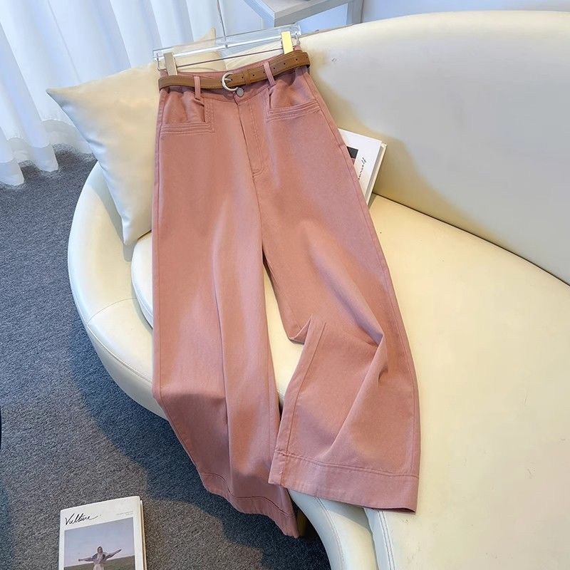 ストレートパンツ すっきり美脚ストレートパンツ