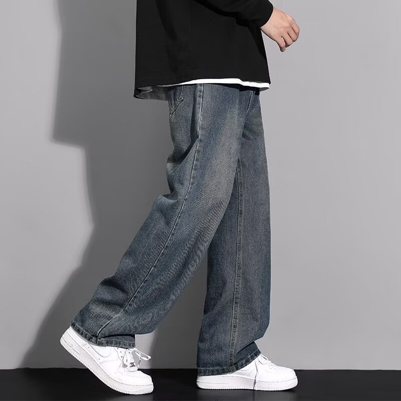 ストレートパンツ ゆったりシルエットストレートデニム