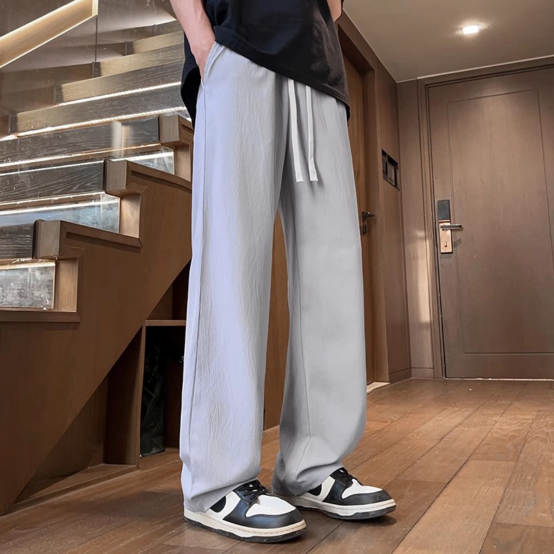 ストレートパンツ しなやか美脚ワイドストレートパンツ