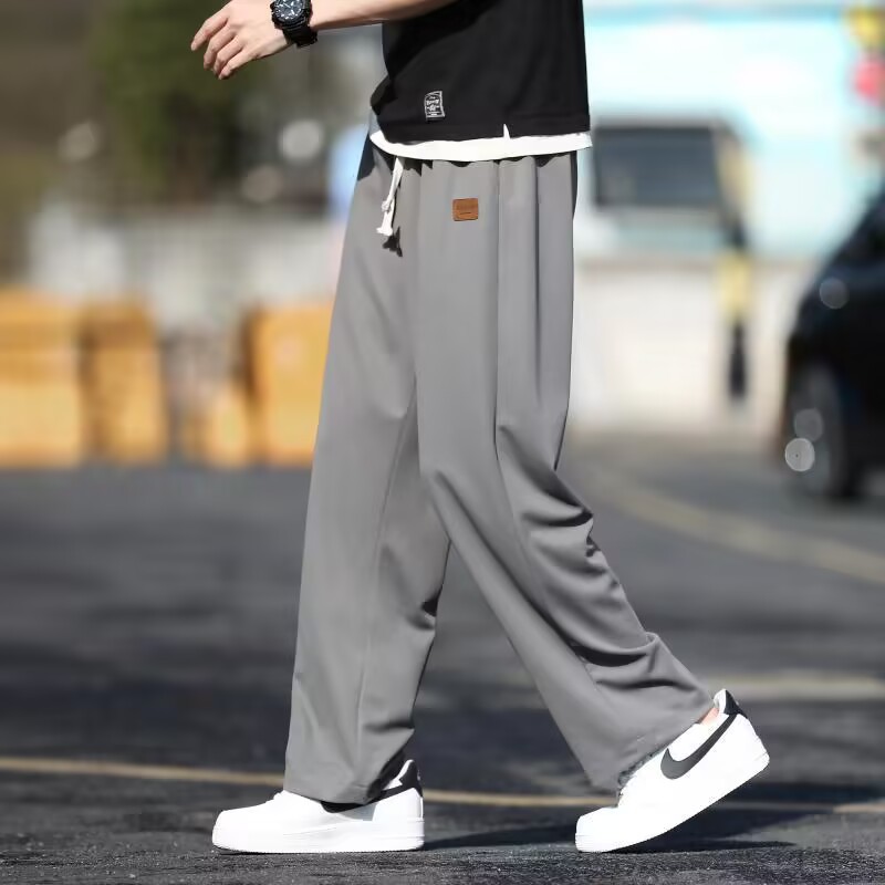 ストレートパンツ 快適伸縮ストレートパンツ