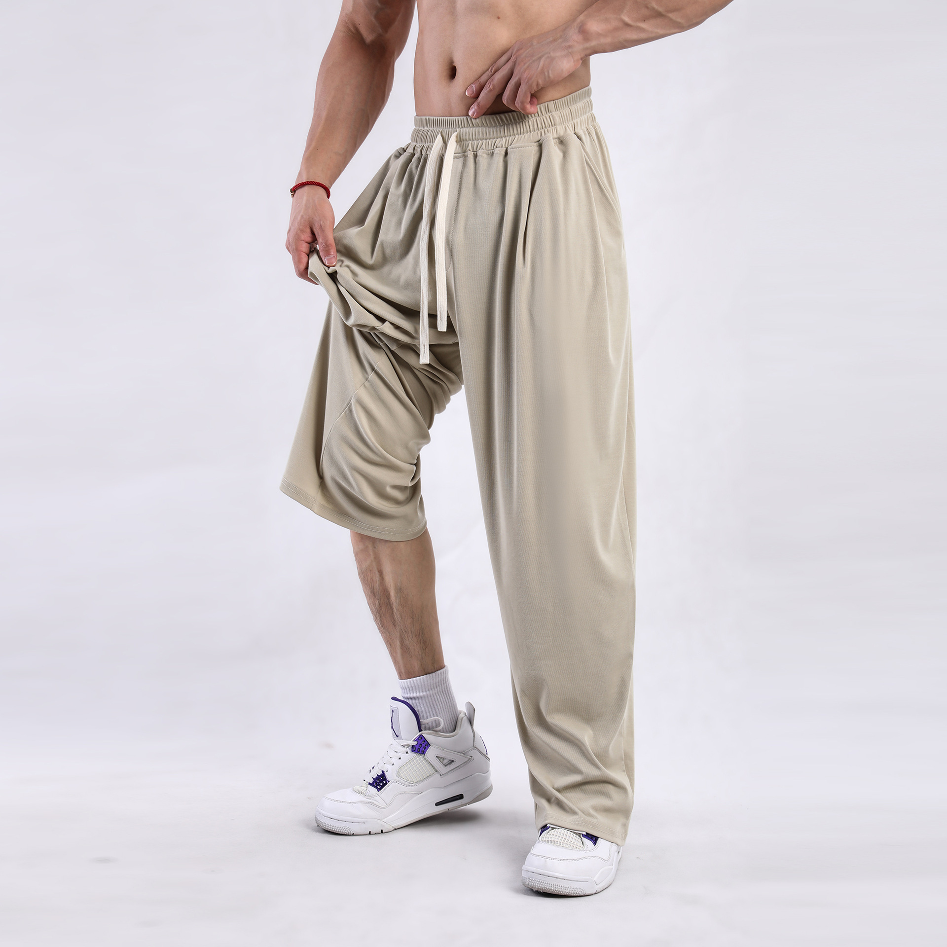 ストレートパンツ リラックスドローストレートスラックス