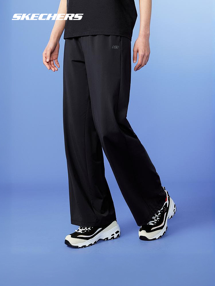 ストレートパンツ なめらか風合いワイドシルエットパンツ