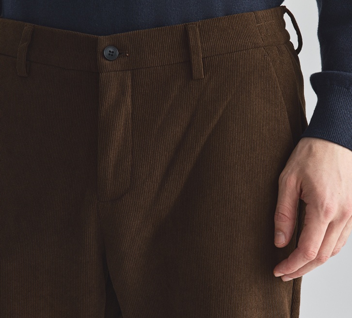 ストレートパンツ やわらか起毛ストレートコーデュロイパンツ