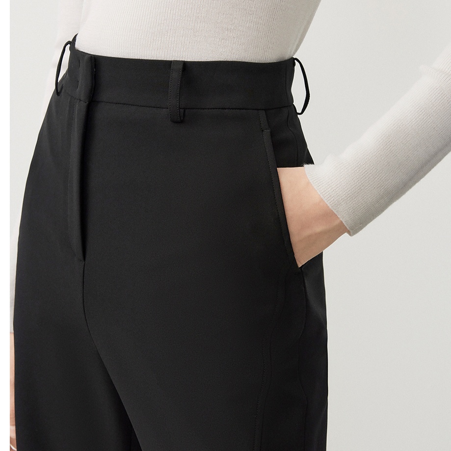 ストレートパンツ 上品シルエット フォーマルストレートスラックス