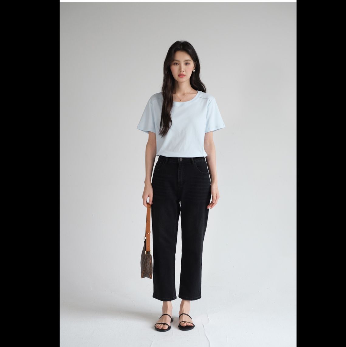 ストレートパンツ すっきりシルエット ベーシックデニム