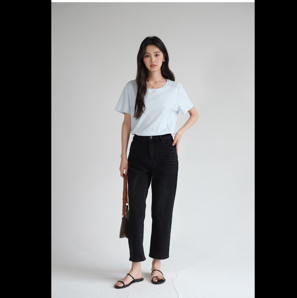 ストレートパンツ すっきりシルエット ベーシックデニム