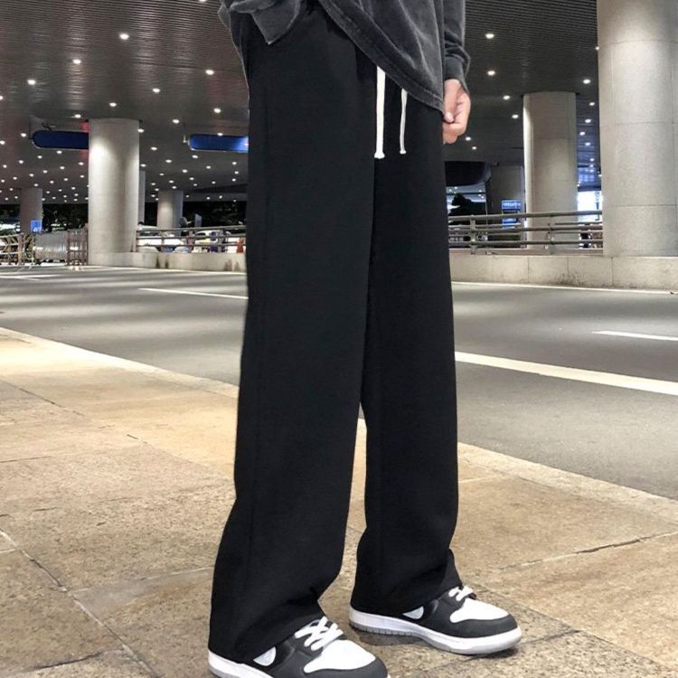 ストレートパンツ ゆとりシルエット ドローコード パンツ