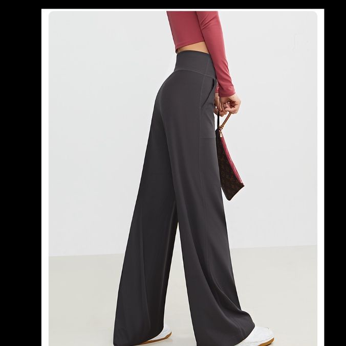 ストレートパンツ すっきりシルエット美脚スラックス