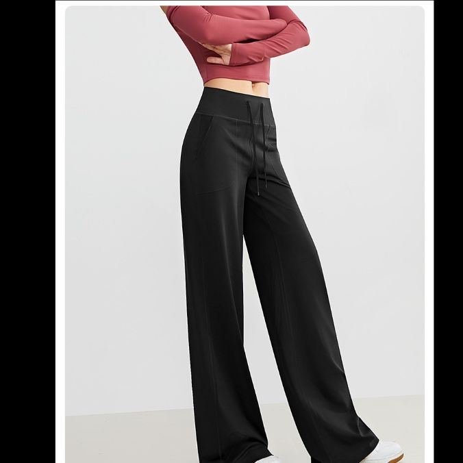 ストレートパンツ すっきりシルエット美脚スラックス