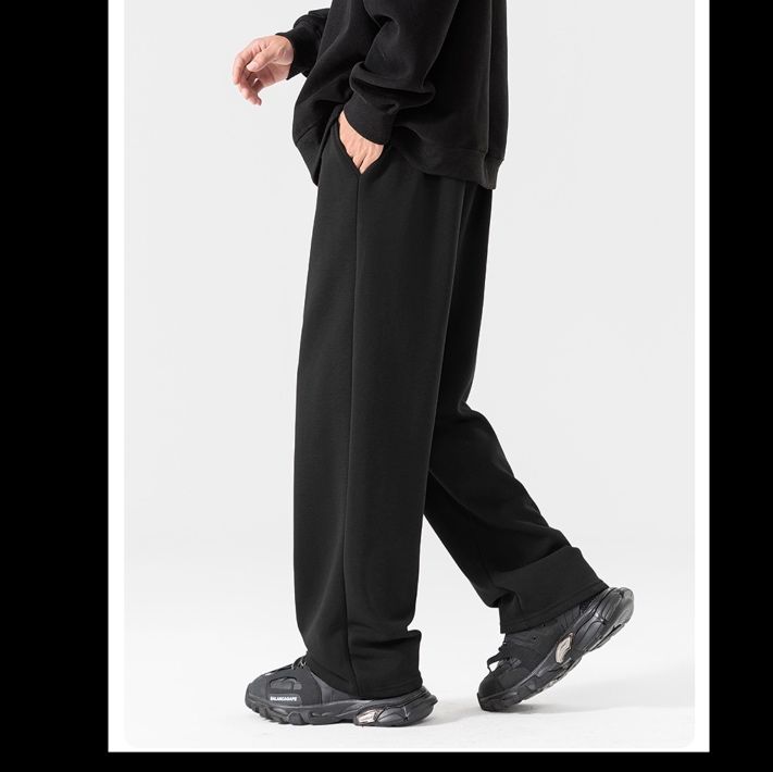 ストレートパンツ 洗練ゆったりストレートスウェット