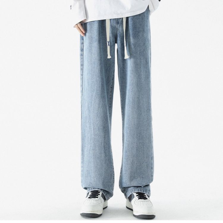 ストレートパンツ ゆったりリラックスデニムパンツ
