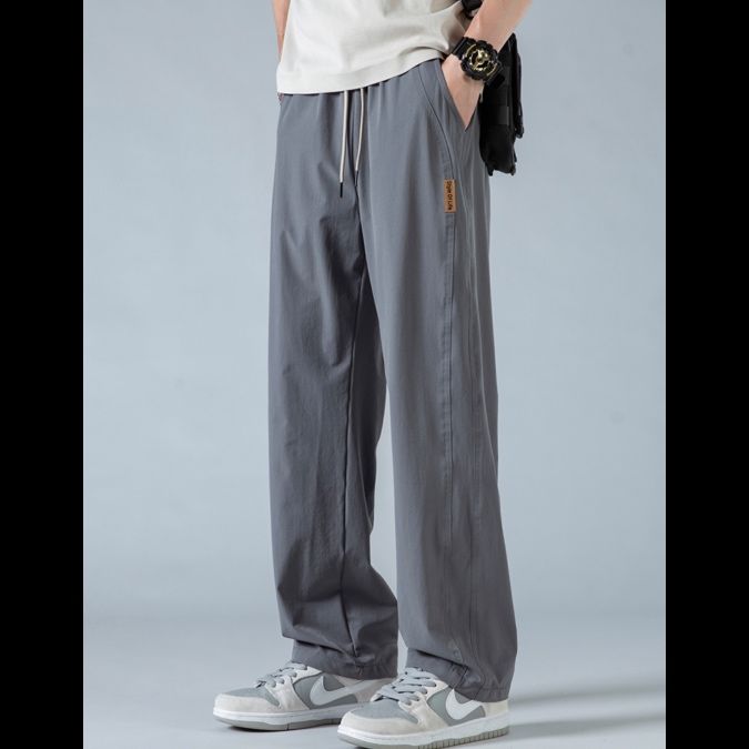 ストレートパンツ ゆったりシルエット 快適スウェットパンツ