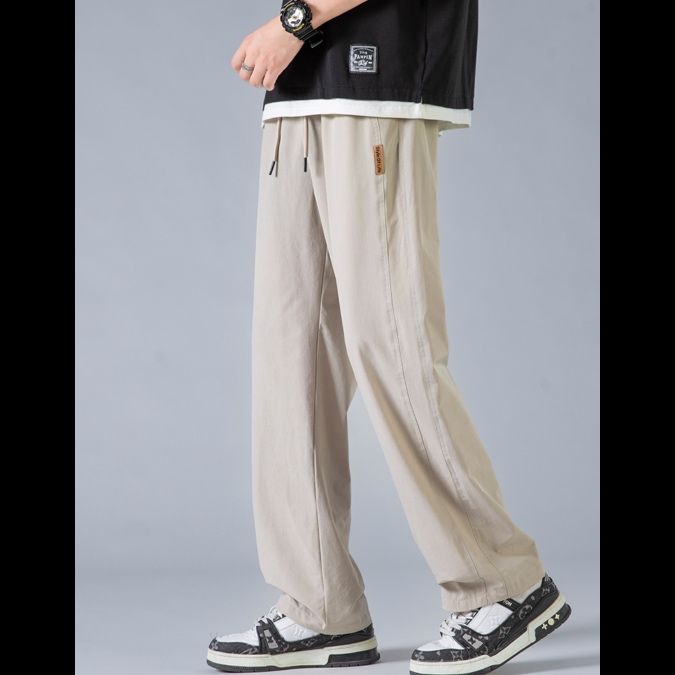 ストレートパンツ ゆったりシルエット 快適スウェットパンツ