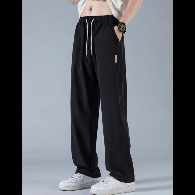 ストレートパンツ ゆったりシルエット 快適スウェットパンツ