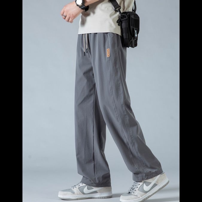 ストレートパンツ ゆったりシルエット 快適スウェットパンツ