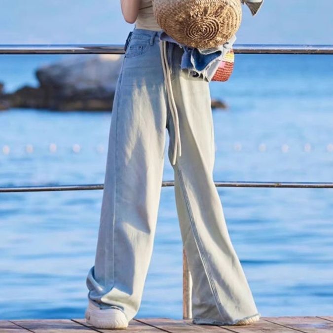 ストレートパンツ リラックスワイドデニム