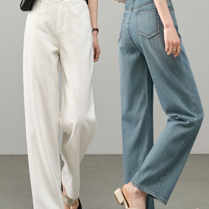 ストレートパンツ シルエット美人 ストレートデニム