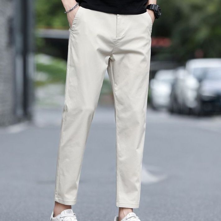 ストレートパンツ きれいめシルエット上質スラックス